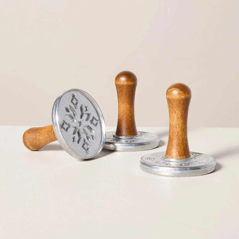 Hearth And Hand Magnolia Holiday Cookie Stamps Set Of 3‎ NIB Christmas Baking
